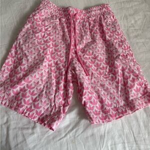 Adidas Pink Leaf Print Shorts
